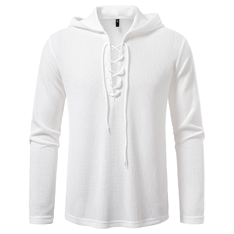 Herrar Hoodie med innovativ snörning och strukturerad design Mirla-Eva Jonsson