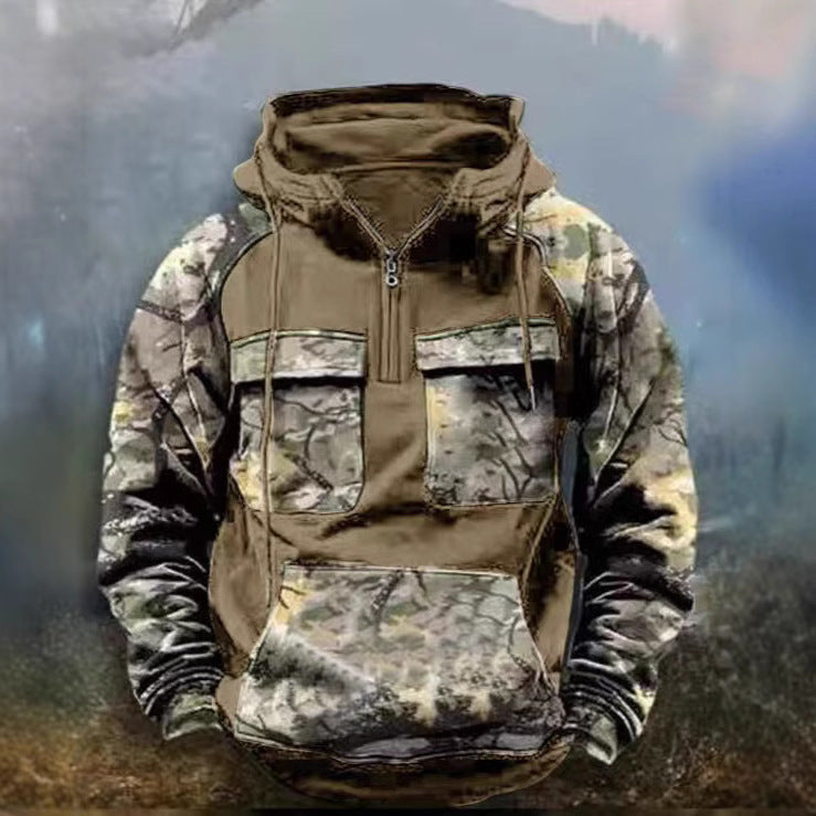 Herrar Kamouflage Funktionshuvtröja Eva Jonsson-Eva Jonsson