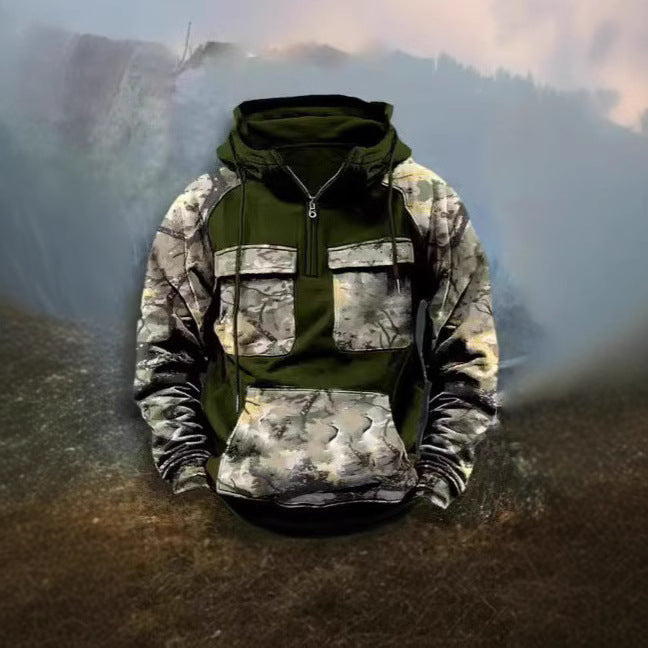 Herrar Kamouflage Funktionshuvtröja Eva Jonsson-Eva Jonsson