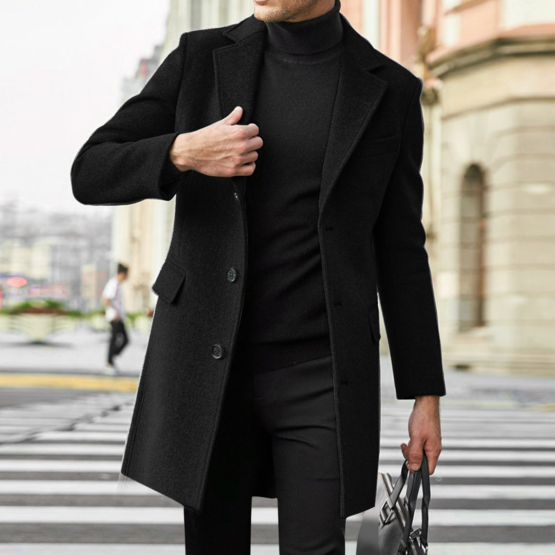 Herrar Klassisk ullrock med eleganta knappdetaljer Mirla-Eva Jonsson