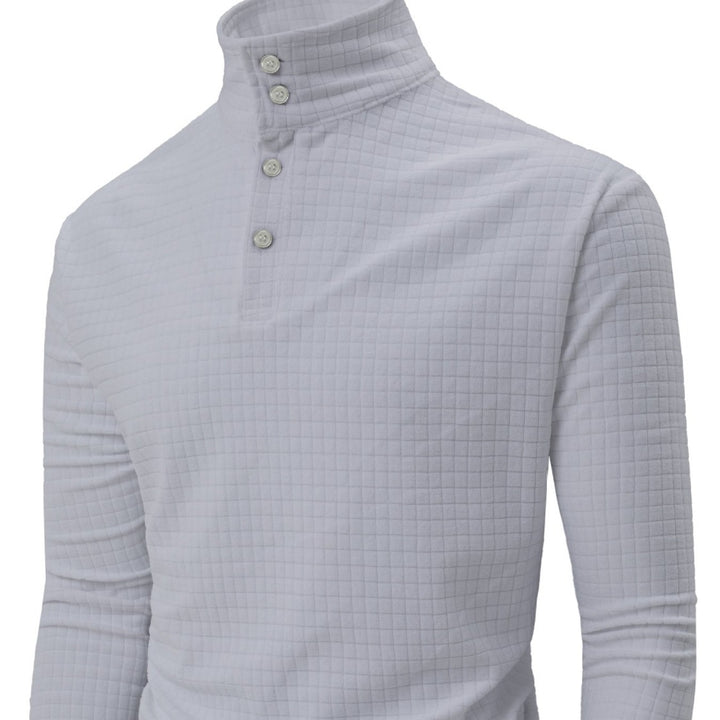 Herrar Långärmad Poloshirt med strukturerad yta Mirla-Eva Jonsson