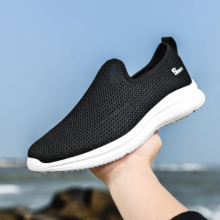 Herrar Lätta Andningsbara Slip-On Aqua Sneakers Mirla-Eva Jonsson