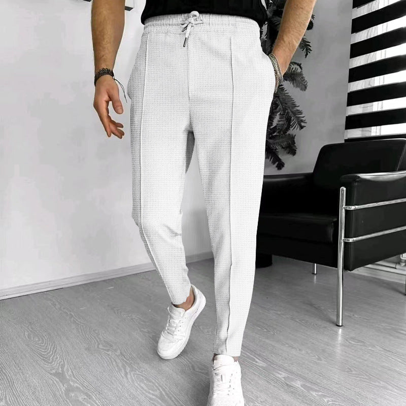 Herrar Modiska Chino-byxor med elastisk midja och praktiska fickor Eva Jonsson-Eva Jonsson
