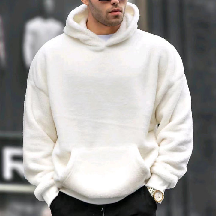 Herrar Oversized Mysig Hoodie med Huva Mirla-Eva Jonsson
