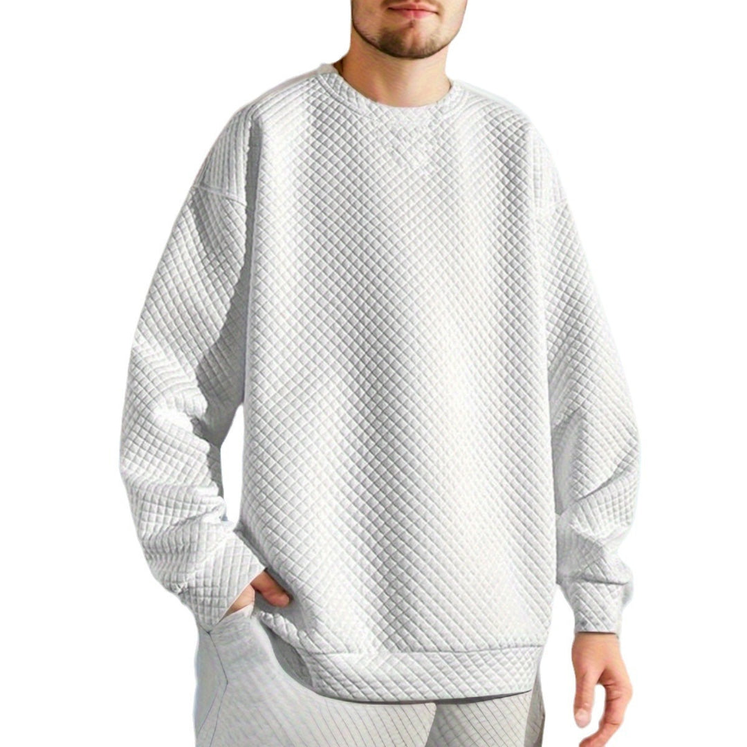 Herrar Oversized Sweatshirt med strukturerad design och praktiska sidofickor Mirla-Eva Jonsson
