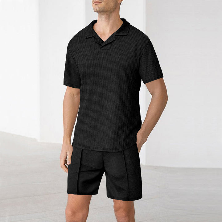 Herrar Polo-Shirt med kort ärm och modern skärning Mirla-Eva Jonsson