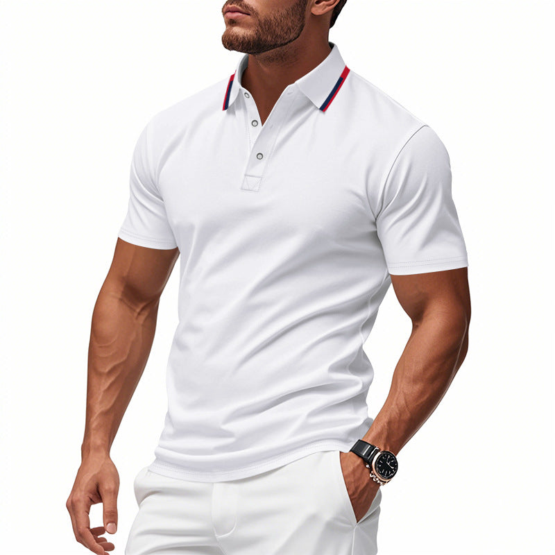 Herrar Polo-Shirt med modern krage och andningsbar struktur Mirla-Eva Jonsson