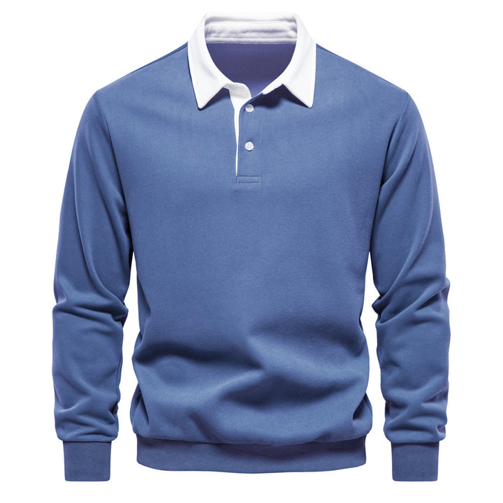 Herrar Poloshirt med kontrasterande krage Mirla-Eva Jonsson