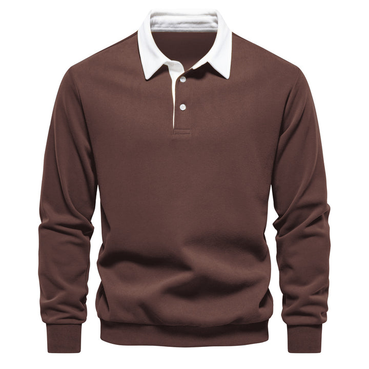 Herrar Poloshirt med kontrasterande krage Mirla-Eva Jonsson