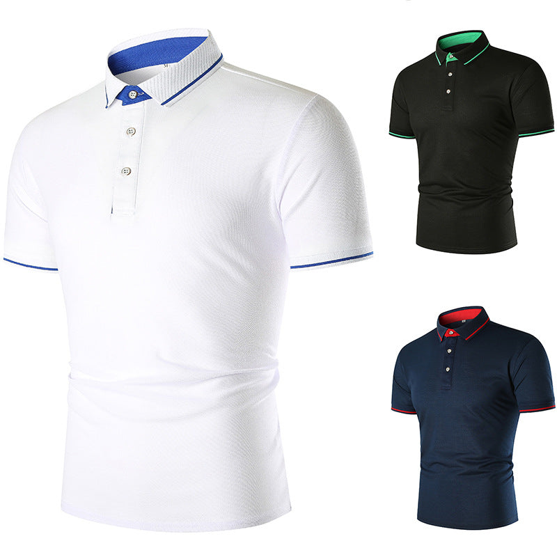 Herrar Poloshirt med kontrasterande krage och ventilerande egenskaper Eva Jonsson-Eva Jonsson