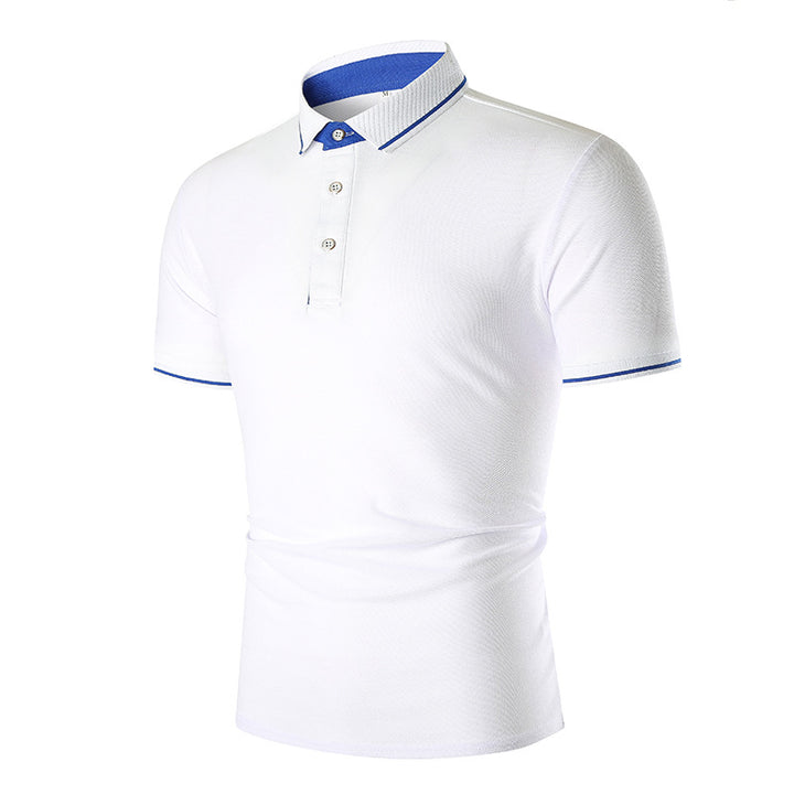 Herrar Poloshirt med kontrasterande krage och ventilerande egenskaper Eva Jonsson-Eva Jonsson