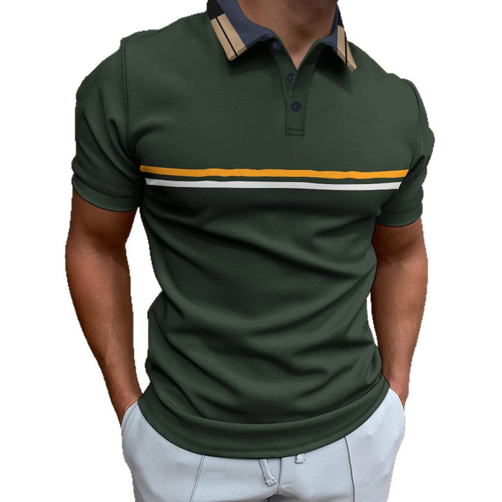 Herrar Poloshirt med modern färgkontrast Mirla-Eva Jonsson