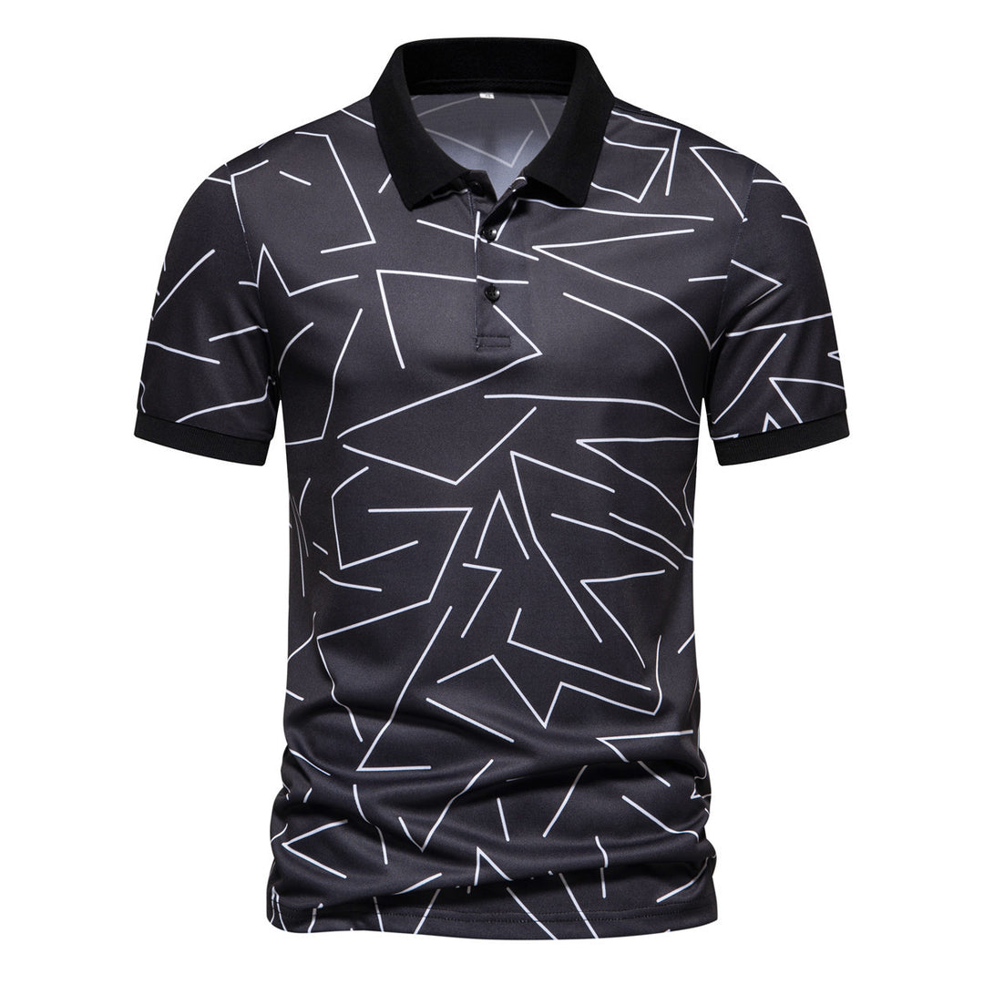 Herrar Poloshirt med modern grafikdesign Mirla-Eva Jonsson