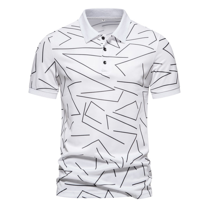 Herrar Poloshirt med modern grafikdesign Mirla-Eva Jonsson