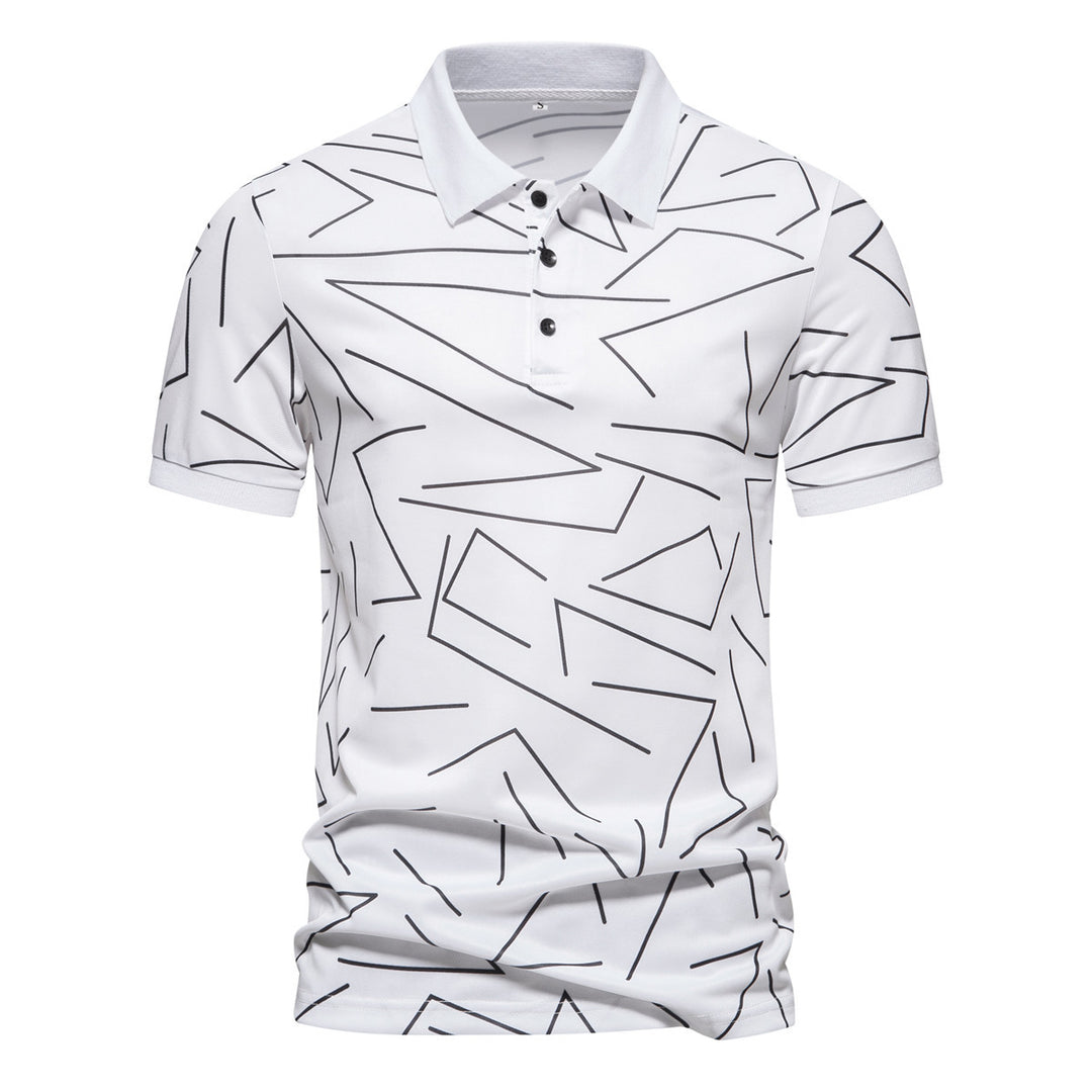 Herrar Poloshirt med modern grafikdesign Mirla-Eva Jonsson