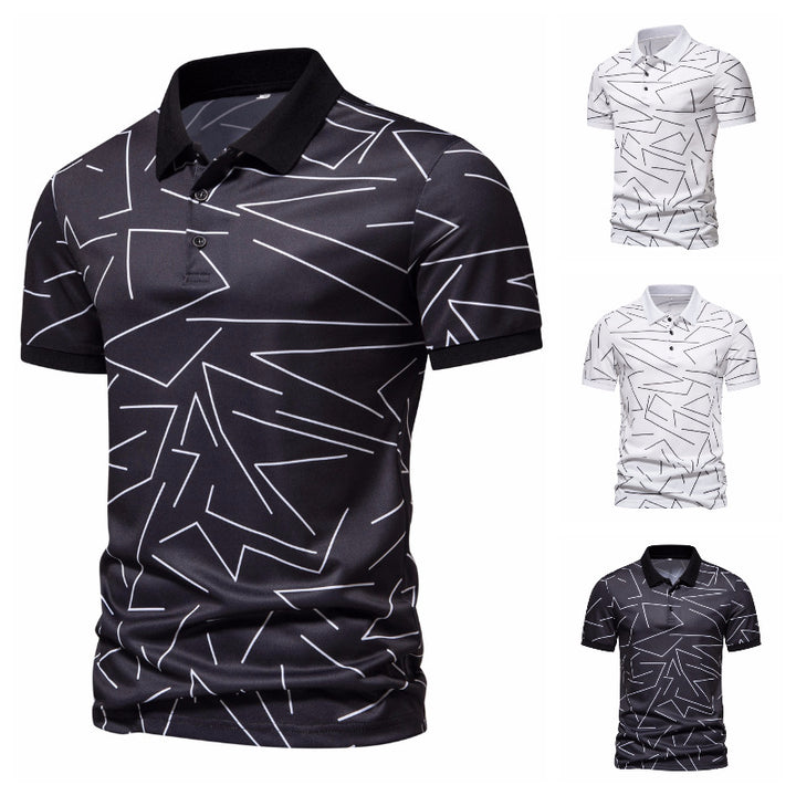 Herrar Poloshirt med modern grafikdesign Mirla-Eva Jonsson