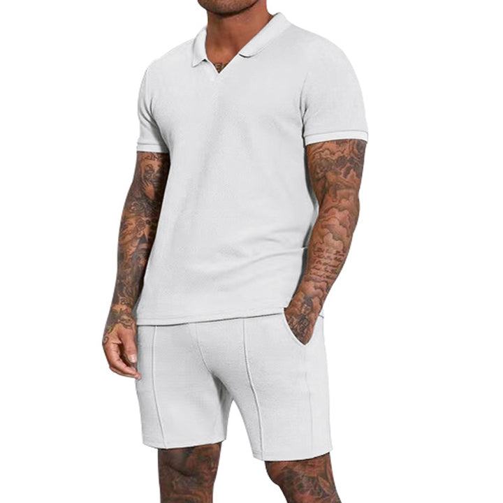 Herrar Poloshirt och Shorts Set Mirla-Eva Jonsson