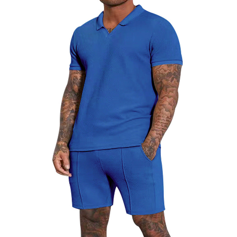 Herrar Poloshirt och Shorts Set Mirla-Eva Jonsson