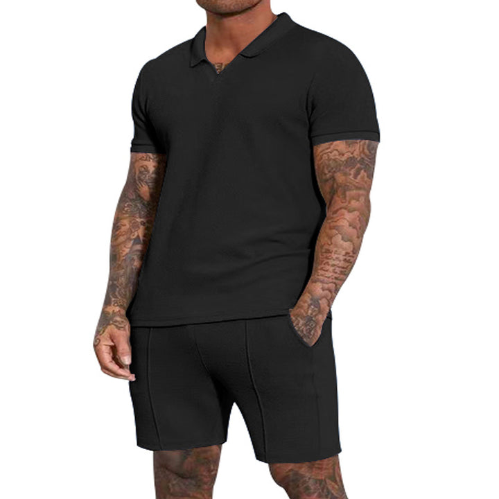 Herrar Poloshirt och Shorts Set Mirla-Eva Jonsson