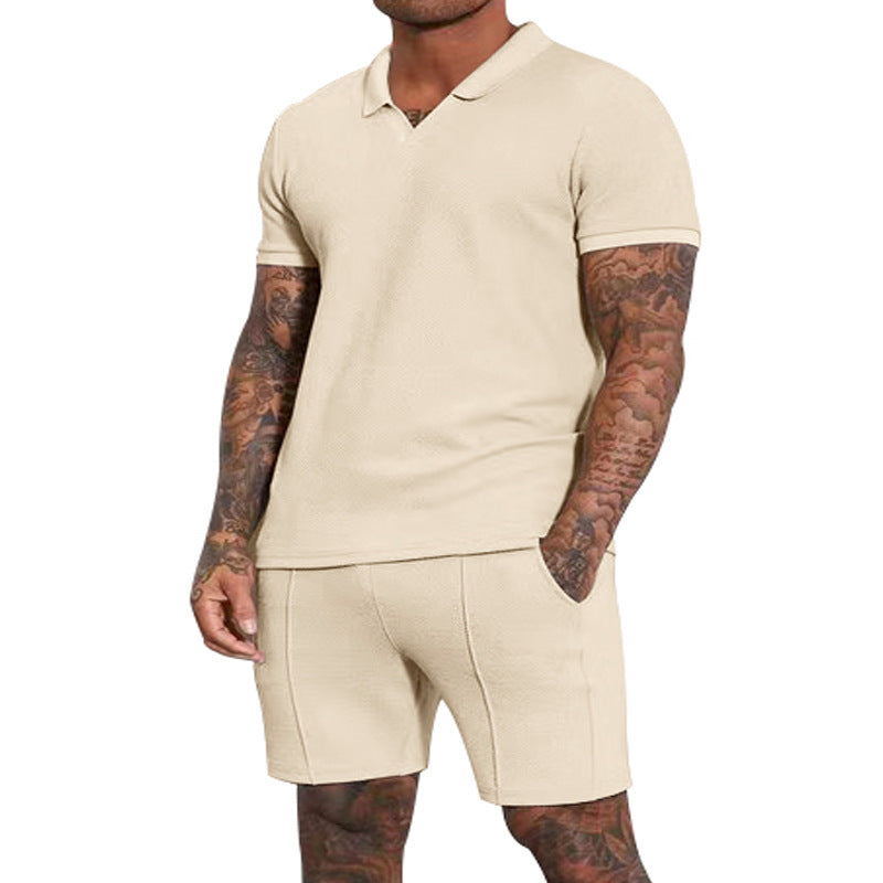 Herrar Poloshirt och Shorts Set Mirla-Eva Jonsson
