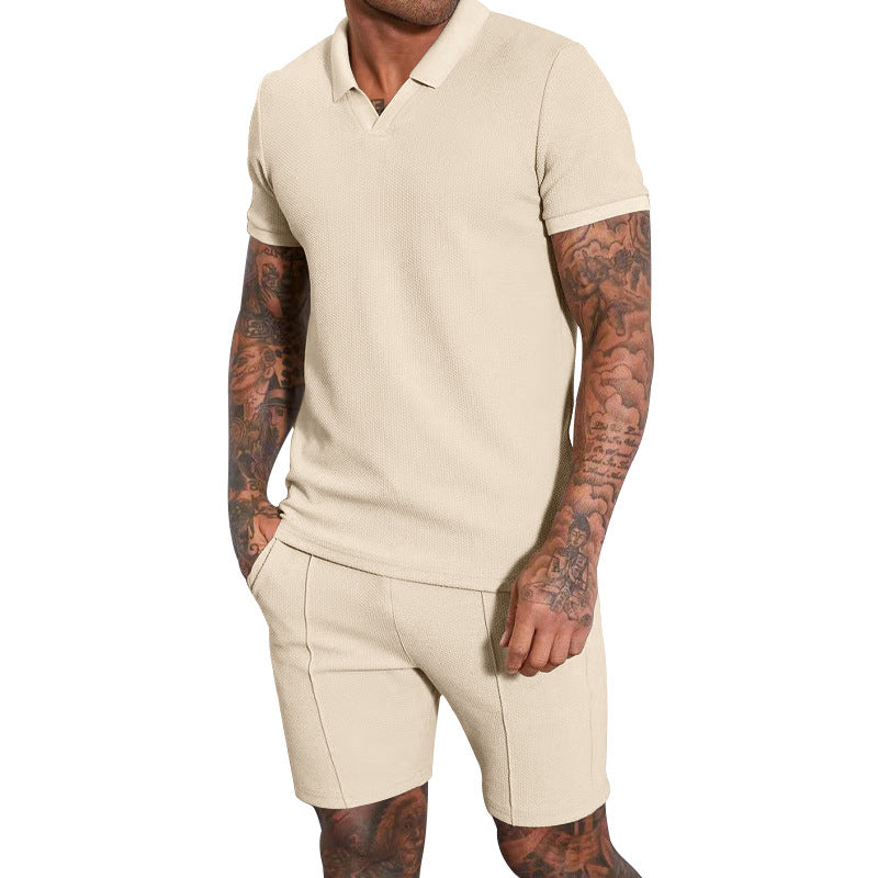 Herrar Poloshirt och Shorts Set Mirla-Eva Jonsson