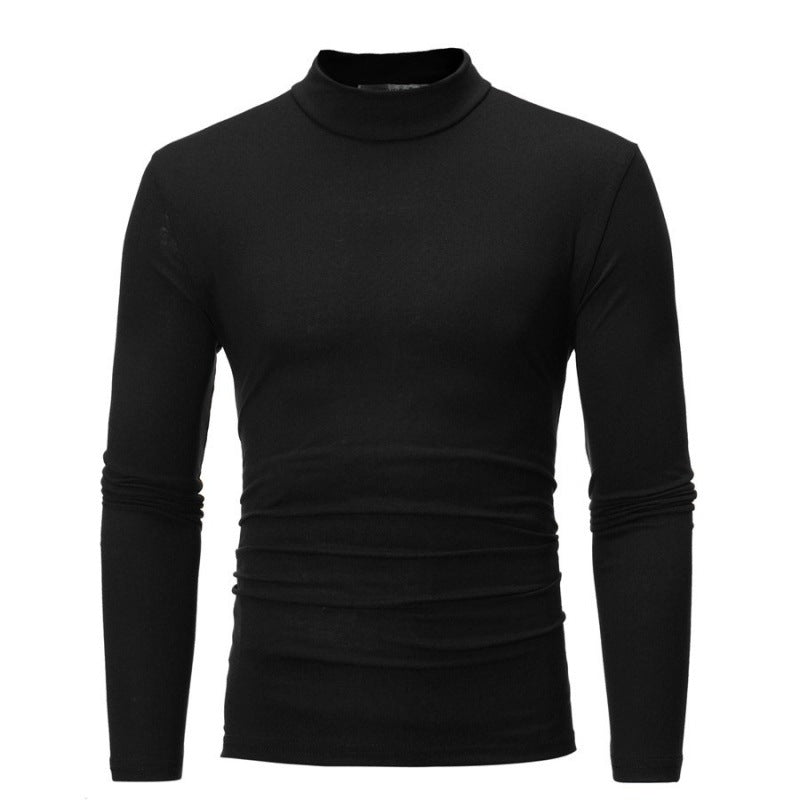 Herrar Rullekrage Långärmad T-shirt med figurnära snitt och andningsbart stretchmaterial Eva Jonsson-Eva Jonsson