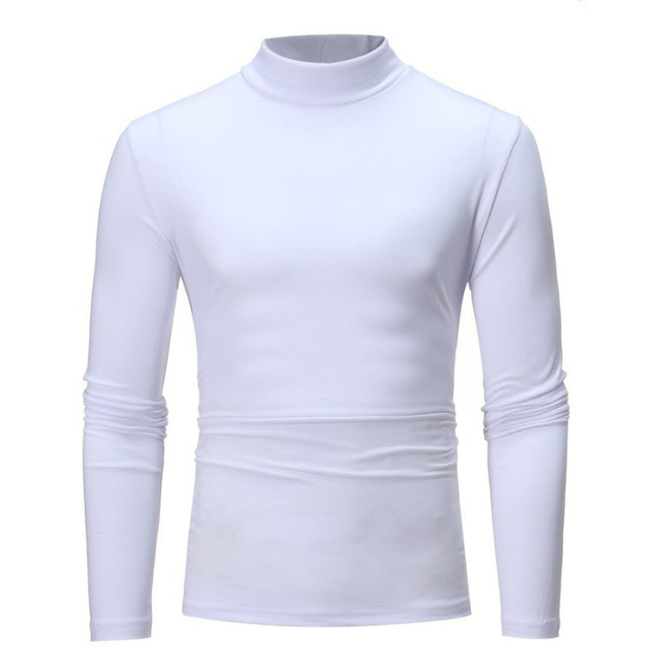 Herrar Rullekrage Långärmad T-shirt med figurnära snitt och andningsbart stretchmaterial Mirla-Eva Jonsson