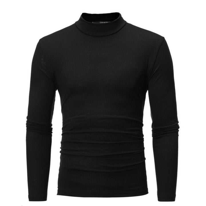 Herrar Rullekrage Långärmad T-shirt med figurnära snitt och andningsbart stretchmaterial Mirla-Eva Jonsson