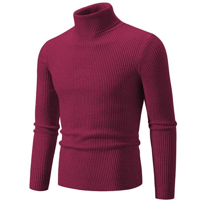 Herrar Rullkragepullover i fin ribbstickning Eva Jonsson 1758806066-Eva Jonsson