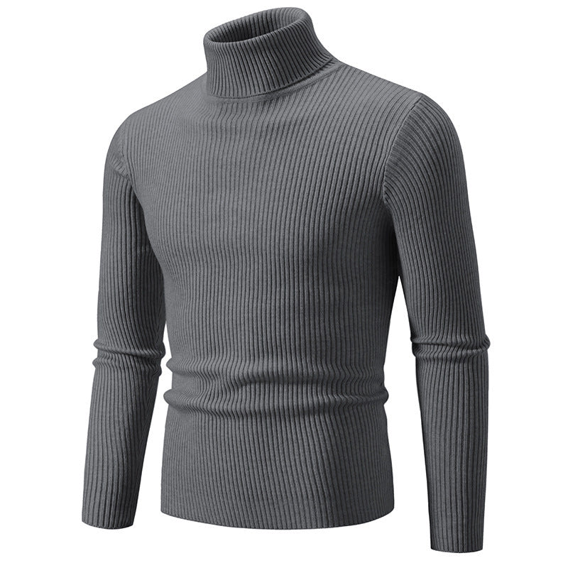 Herrar Rullkragepullover i fin ribbstickning Eva Jonsson 1758806066-Eva Jonsson