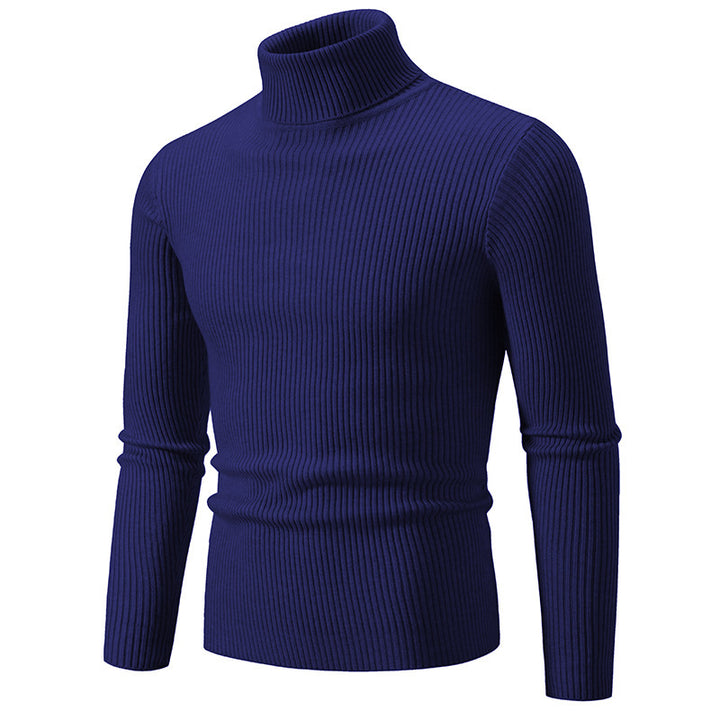 Herrar Rullkragepullover i fin ribbstickning Eva Jonsson 1758806066-Eva Jonsson