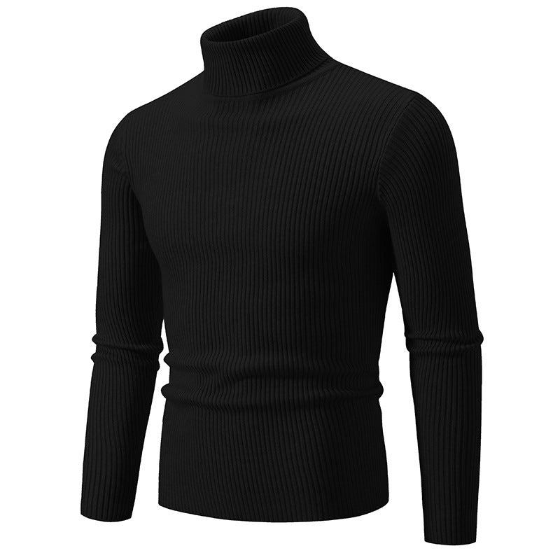 Herrar Rullkragepullover i fin ribbstickning Eva Jonsson 1758806066-Eva Jonsson
