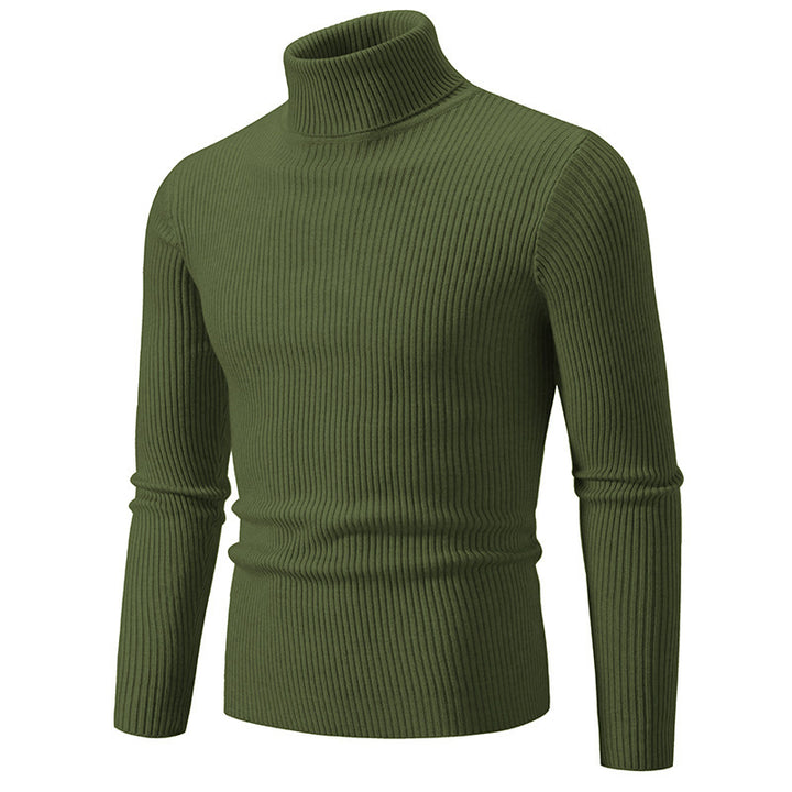 Herrar Rullkragepullover i fin ribbstickning Eva Jonsson 1758806066-Eva Jonsson