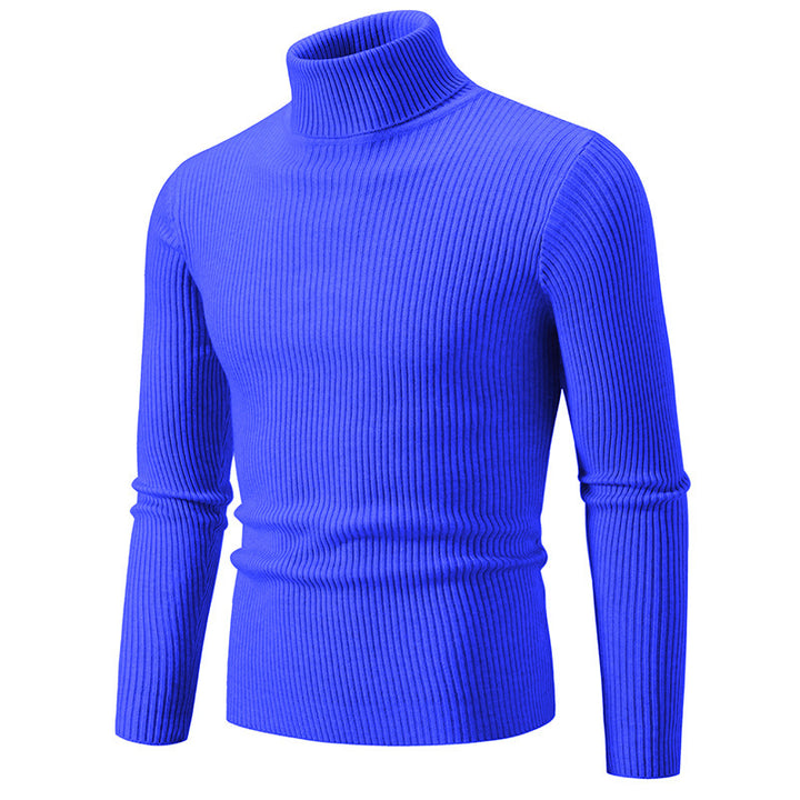 Herrar Rullkragepullover i fin ribbstickning Eva Jonsson 1758806066-Eva Jonsson