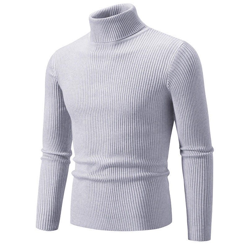 Herrar Rullkragepullover i fin ribbstickning Eva Jonsson 1758806066-Eva Jonsson