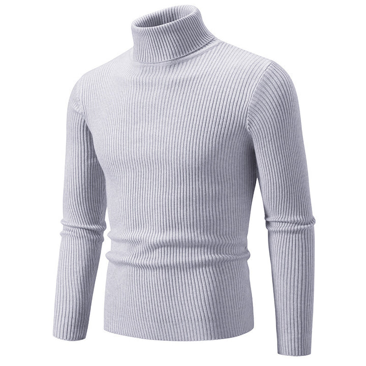 Herrar Rullkragepullover i fin ribbstickning Eva Jonsson 1758806066-Eva Jonsson
