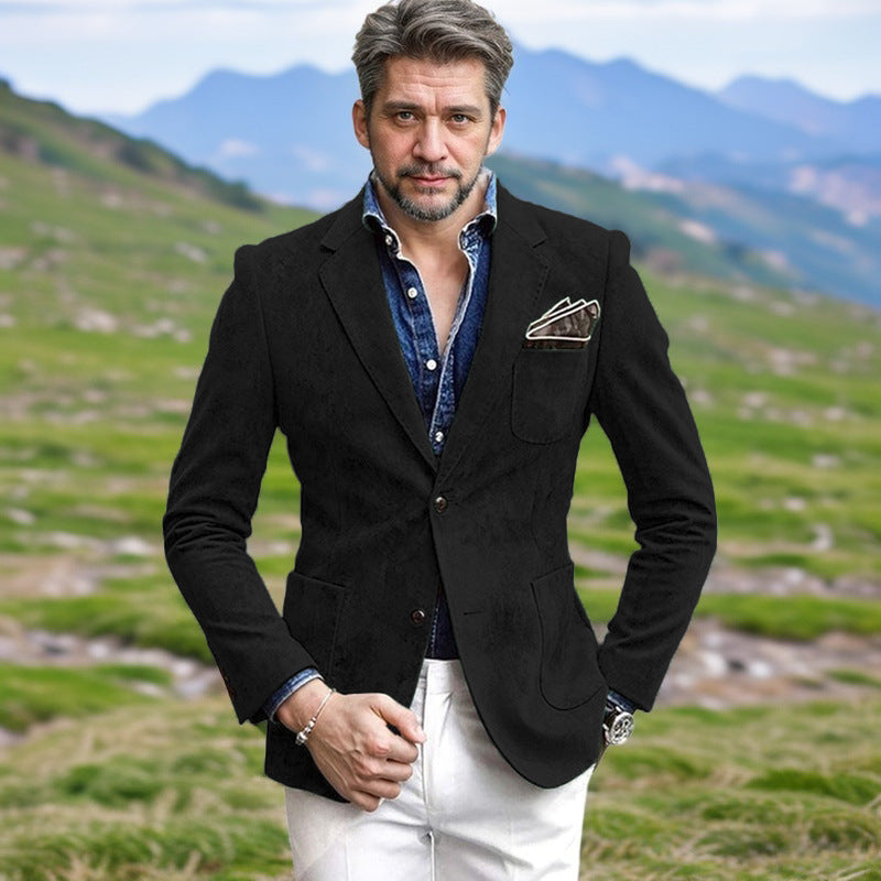 Herrar Samt-Blazer med elegant snitt Mirla-Eva Jonsson