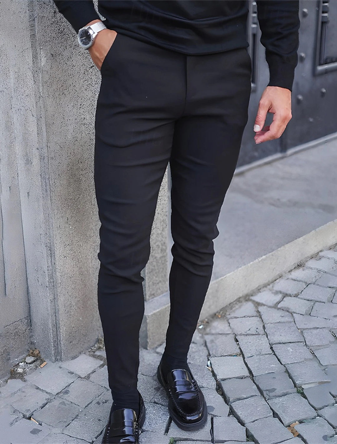 Herrar Slim-Fit Byxor med innovativt stretchmaterial Mirla-Eva Jonsson