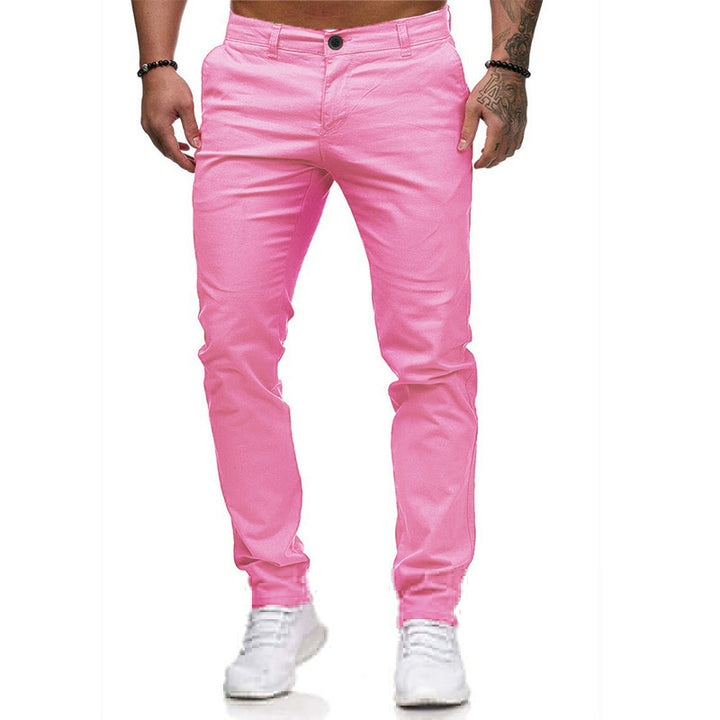 Herrar Slim-Fit Chinos med elastisk midja och djupa sidofickor Mirla-Eva Jonsson
