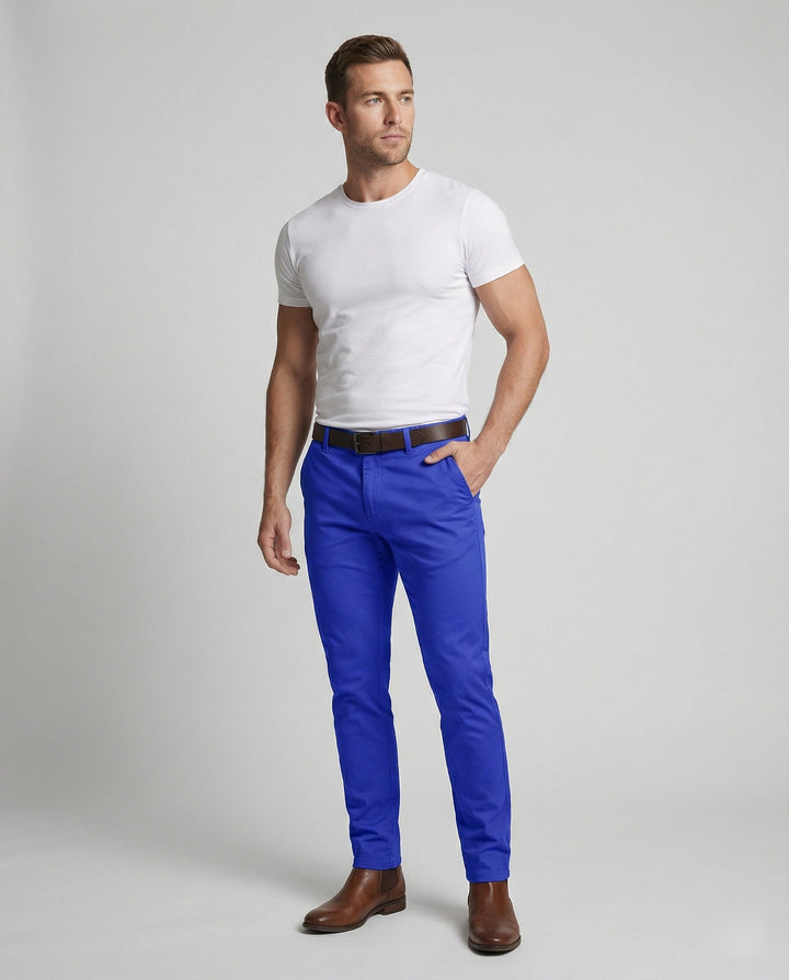 Herrar Slim Fit Fritidsbyxor elastiska-Eva Jonsson