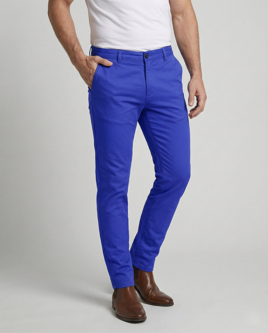 Herrar Slim Fit Fritidsbyxor elastiska-Eva Jonsson