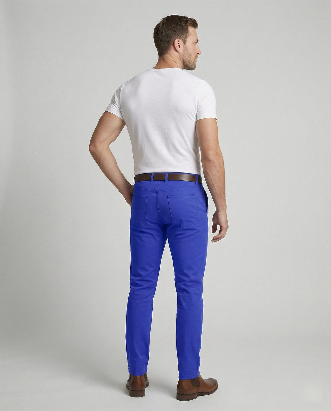 Herrar Slim Fit Fritidsbyxor elastiska-Eva Jonsson