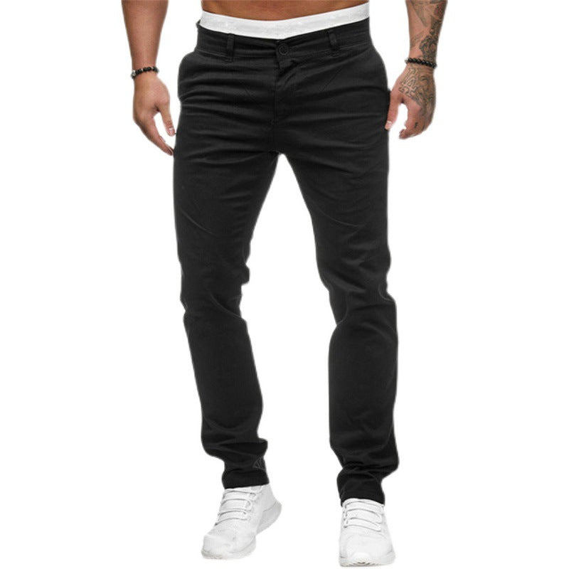 Herrar Slim-Fit Fritidsbyxor med elastisk midja och bekväm passform Eva Jonsson-Eva Jonsson