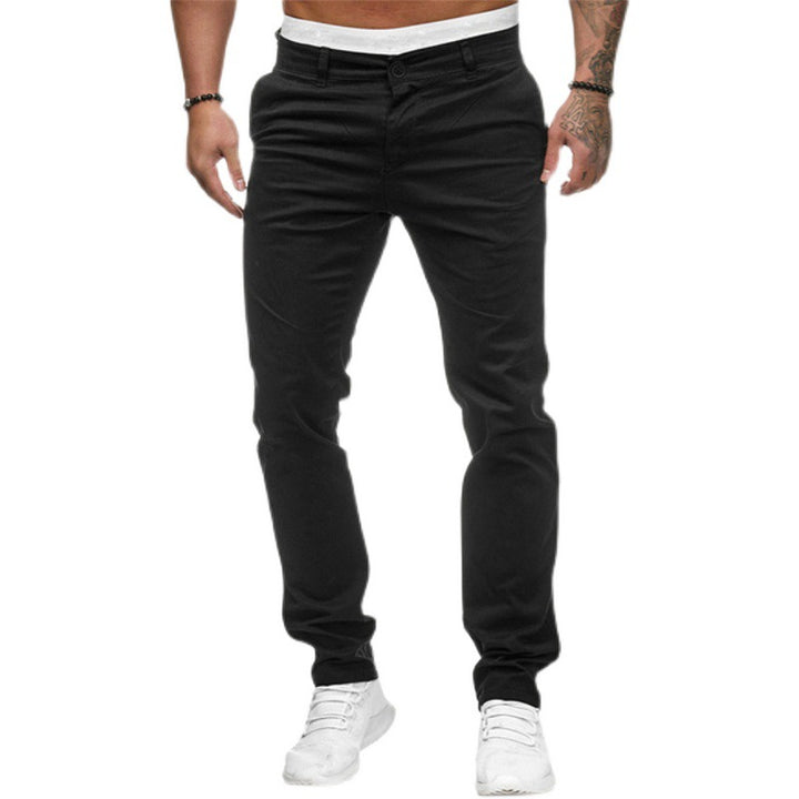 Herrar Slim-Fit Fritidsbyxor med elastisk midja och bekväm passform Eva Jonsson-Eva Jonsson