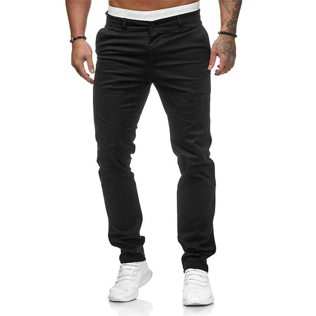 Herrar Slim-Fit Fritidsbyxor med elastisk midja och bekväm passform Eva Jonsson-Eva Jonsson