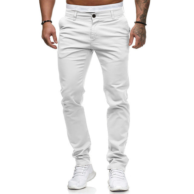 Herrar Slim-Fit Fritidsbyxor med elastisk midja och bekväm passform Eva Jonsson-Eva Jonsson