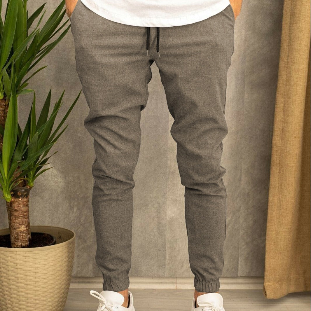 Herrar Slim-Fit Joggingbyxor med elastisk midja och praktiska sidofickor Mirla-Eva Jonsson