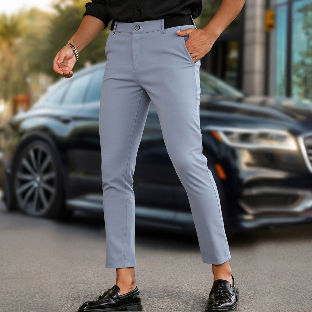 Herrar Slim-Fit kostymbyxa med elastisk midja och ultramodern design Mirla-Eva Jonsson