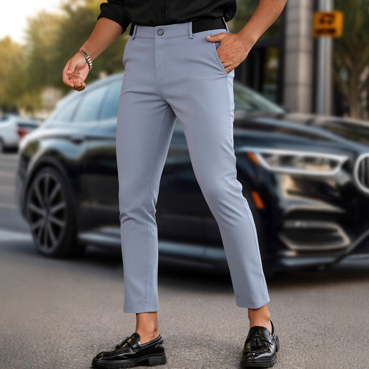 Herrar Slim-Fit kostymbyxa med elastisk midja och ultramodern design Mirla-Eva Jonsson