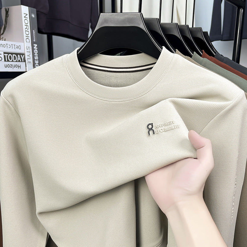 Herrar Sport Sweatshirt med strukturerat tyg och modern rundhalsringning Mirla-Eva Jonsson